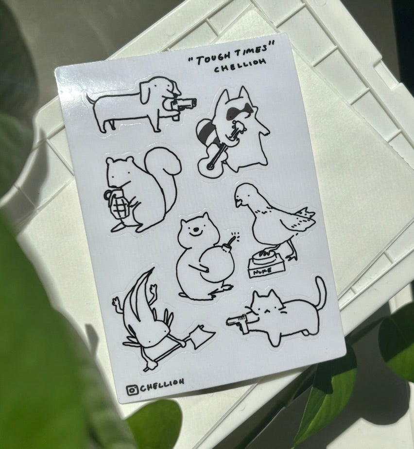 Tough Times Sticker Sheet