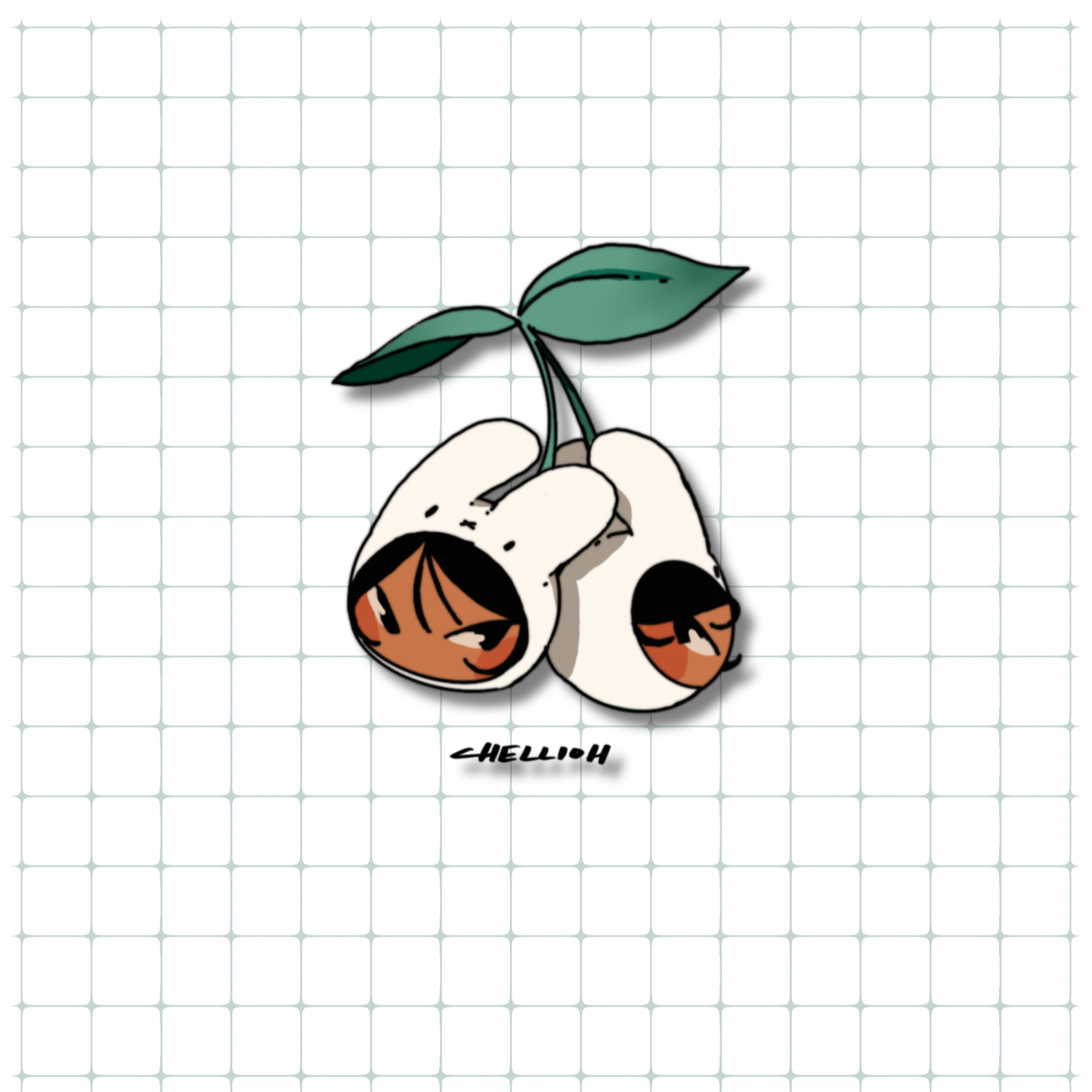 Cherry club sticker